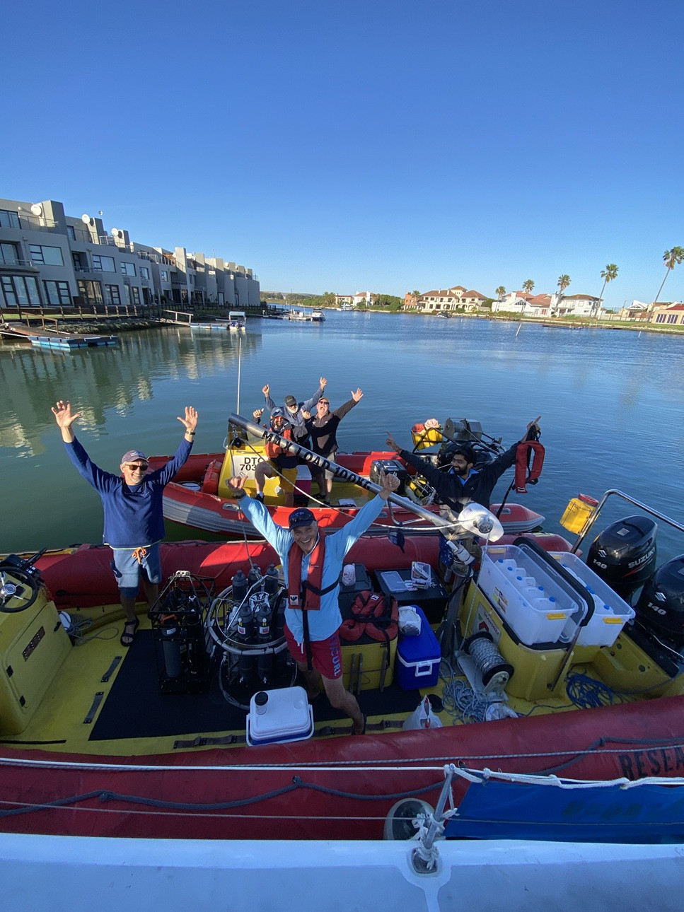 Sampling On Walker Bay During NASA BioSCape Field Campaign Joaquim Goes Sm