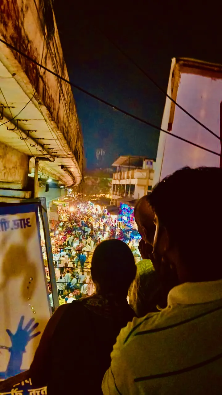 Nalasopara Outside Of Mumbai At Night Looking Down On Auto Rickshaws And Market Darsheet Vora Via Jacqueline Klopp.png