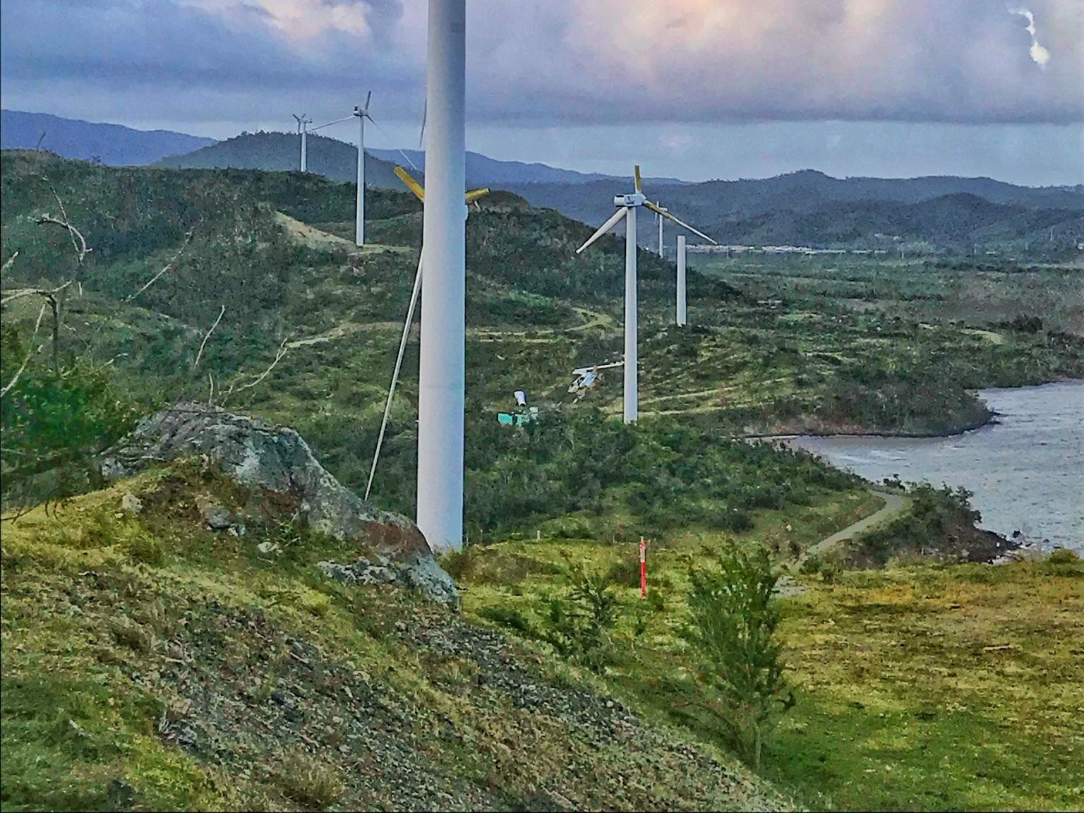 The Punta Lima wind farm, which has lost almost half of its turbines. Credit: Western Area Power